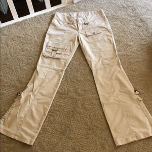 Guess beige cargo pants size 27